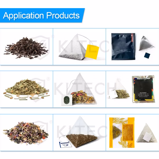 Ultrasonic Cutting Filter Paper Tea Bag Packaging Machine Pyramid Tea Bag Packing Machine