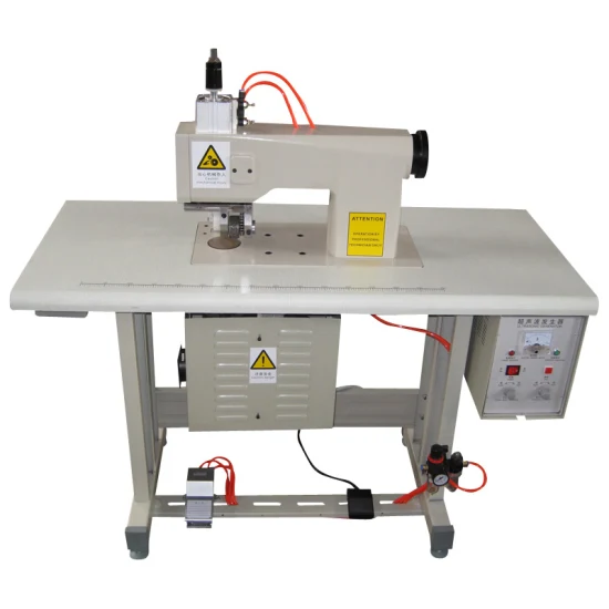 Máquina de costura ultrassônica de renda para raspagem e corte lateral